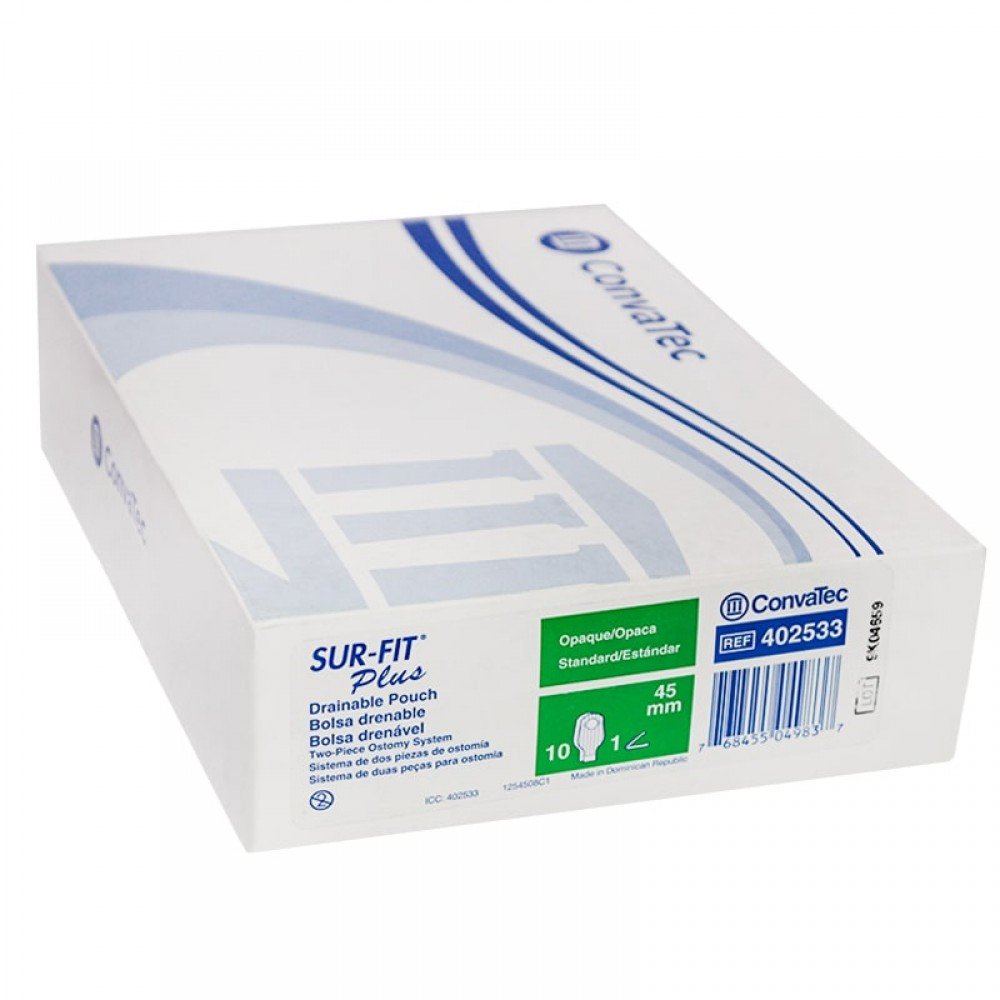 Convatec 402533 Surfit Plus Drainable Pouch Opeque 45mm (Pack Of 10)